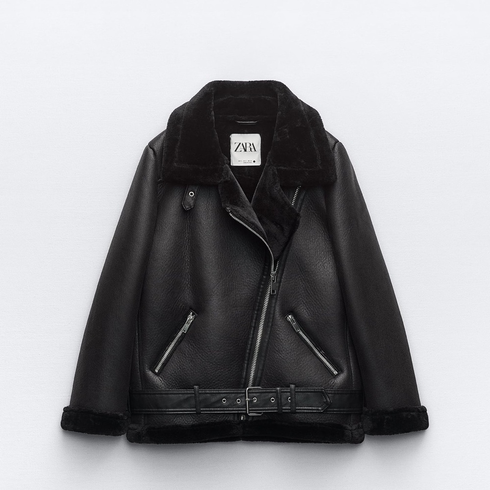 Zara Leather Biker Jacket